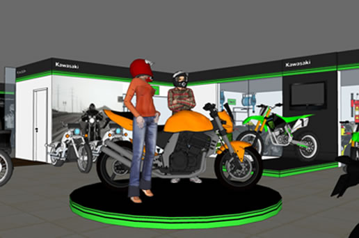 kawasaki showroom