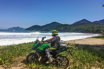 Viagem de Kawasaki Versys para Ilhabela (SP)